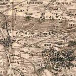 The battlefield area around Ypres on 26 April 1915 