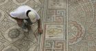 Visitors get rare glimpse of 1,200-year-old mosaic