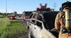 Superhuman strength: Good Samaritan bends door of burning SUV to rescue stranger on Minnesota freeway | CTV News