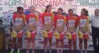 Red faces as women cyclists' outfits leave them looking naked