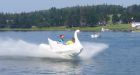 Rainbow Valley's souped-up swan making waves